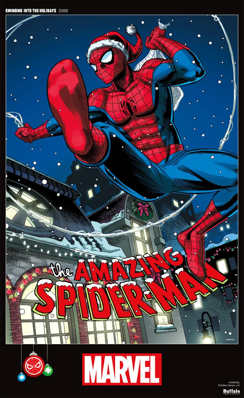 Buffalo Games Marvel Spider-Man Holidays puslespil 500 brikker jul