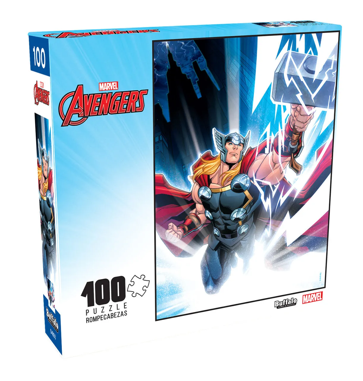 Buffalo Games Thor Mighty Avenger puslespil 100 brikker lynmotiv