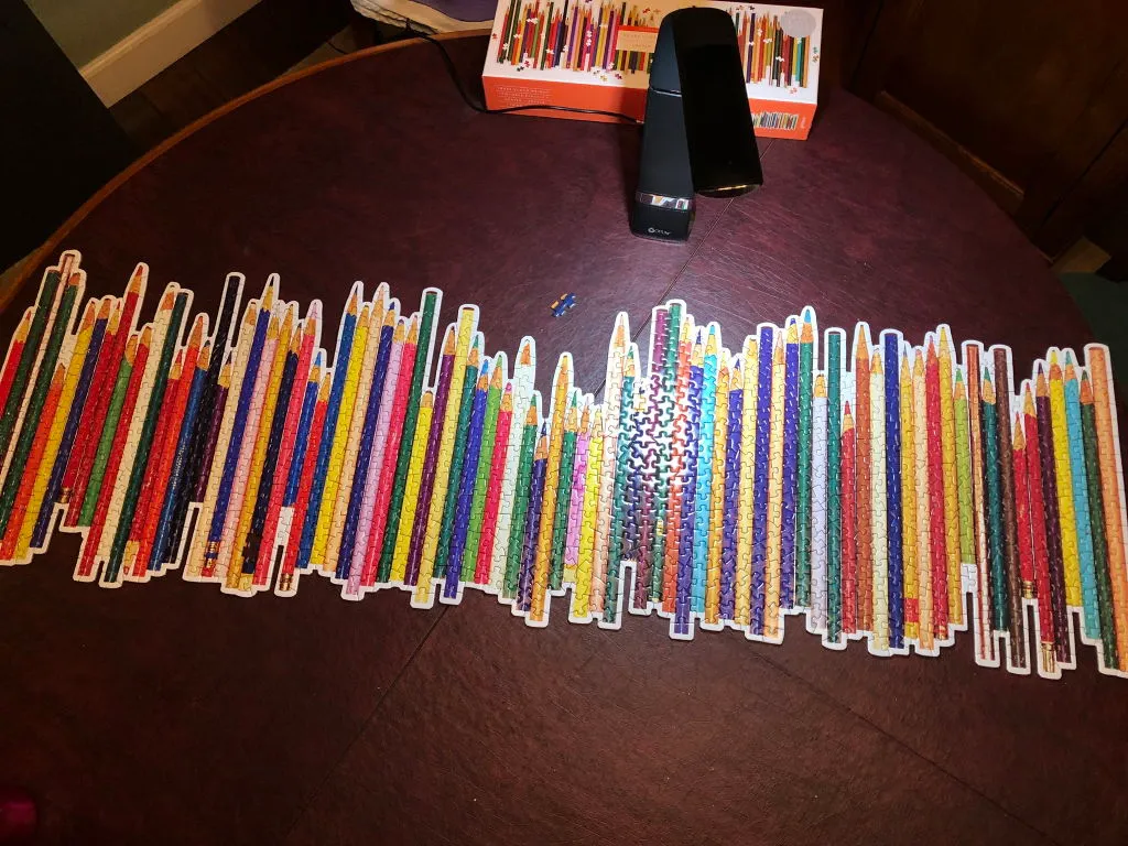 Good Puzzle Co. Frank Lloyd Wright Colored Pencils puslespil 1000 panorama