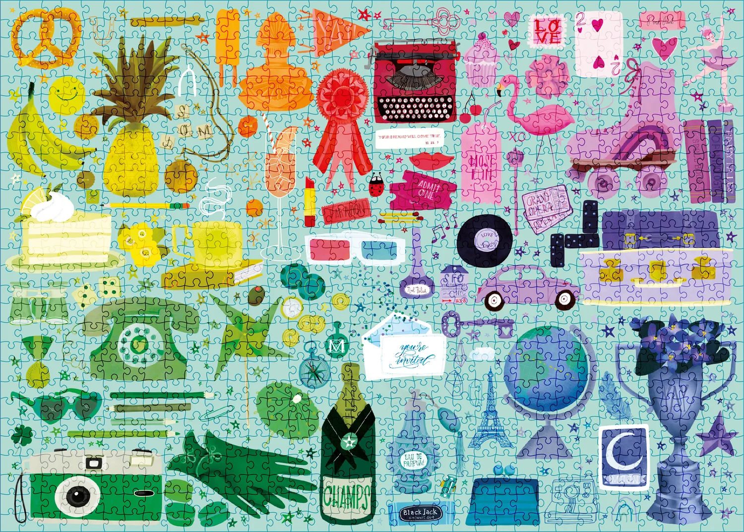 Elena Essex Favorite Things puslespil 1000 brikker collage