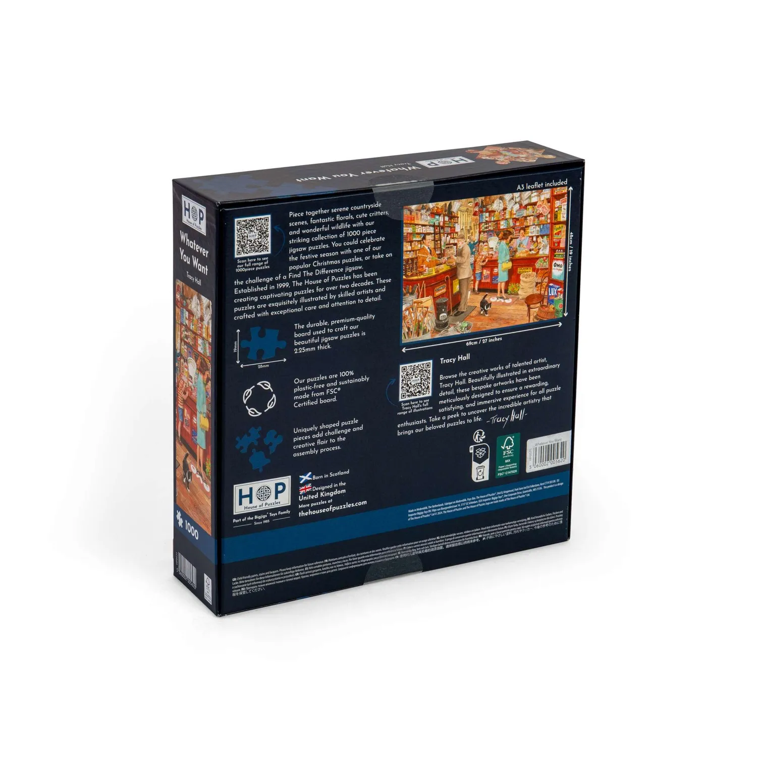 House of Puzzles Whatever You Want puslespil 1000 brikker detalje