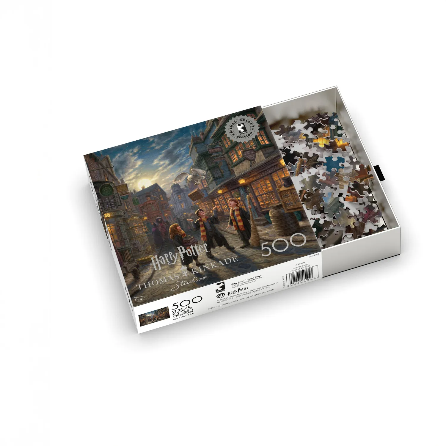 Buffalo Games Silver Select Diagon Alley puslespil 500 brikker Harry Potter