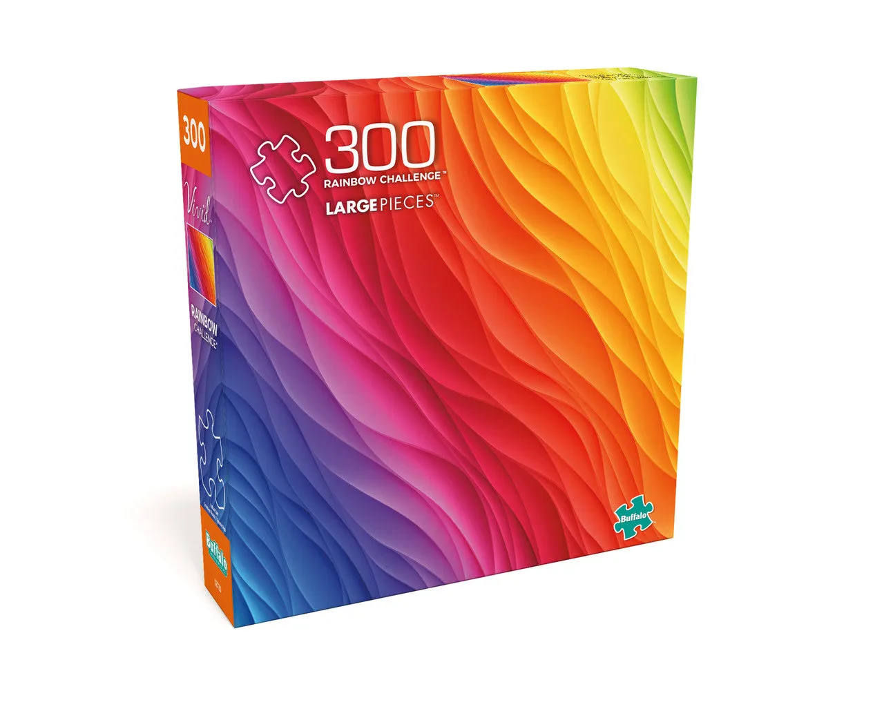 Buffalo Games Vivid Rainbow Challenge puslespil 300 brikker farver
