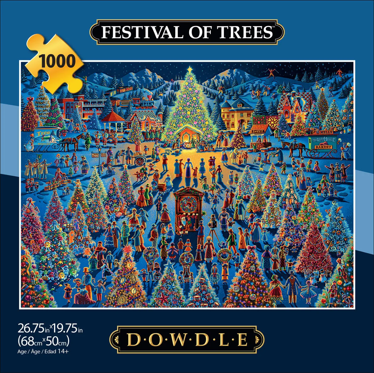 Buffalo Games Eric Dowdle Festival of Trees puslespil 1000 brikker jul