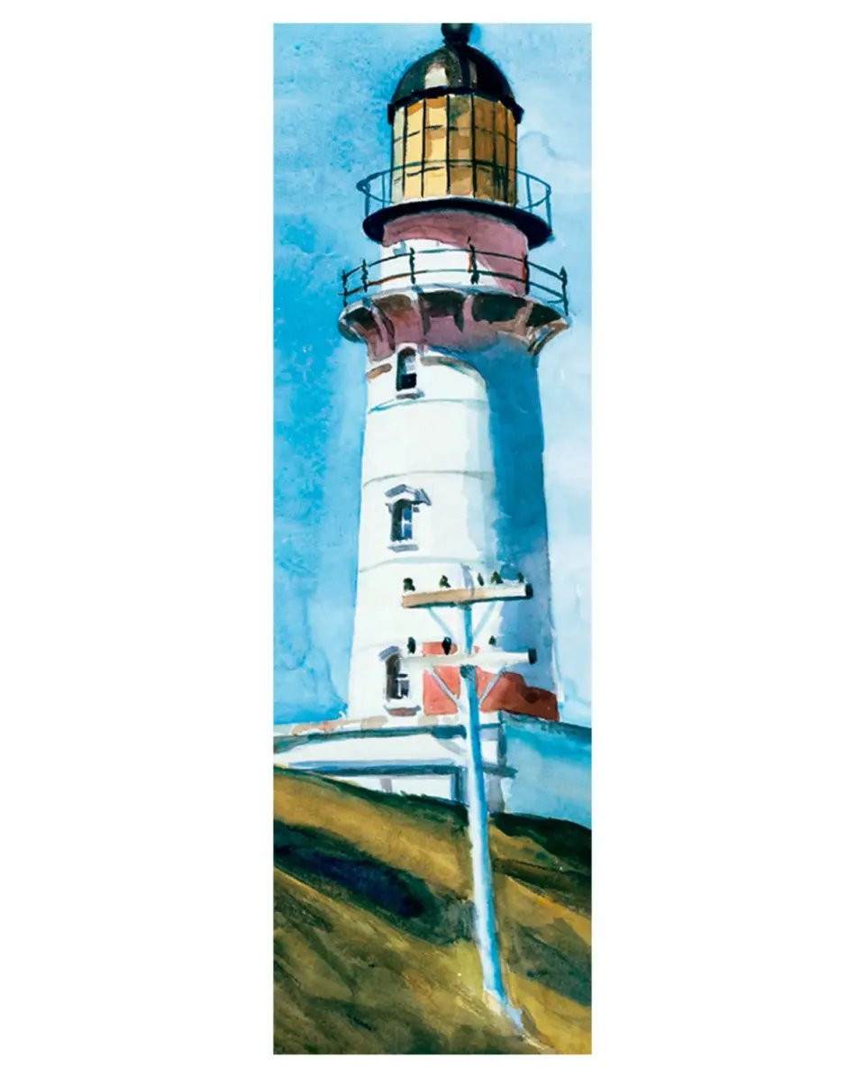 Edward Hopper Light at Two Lights bogmærke kystmotiv