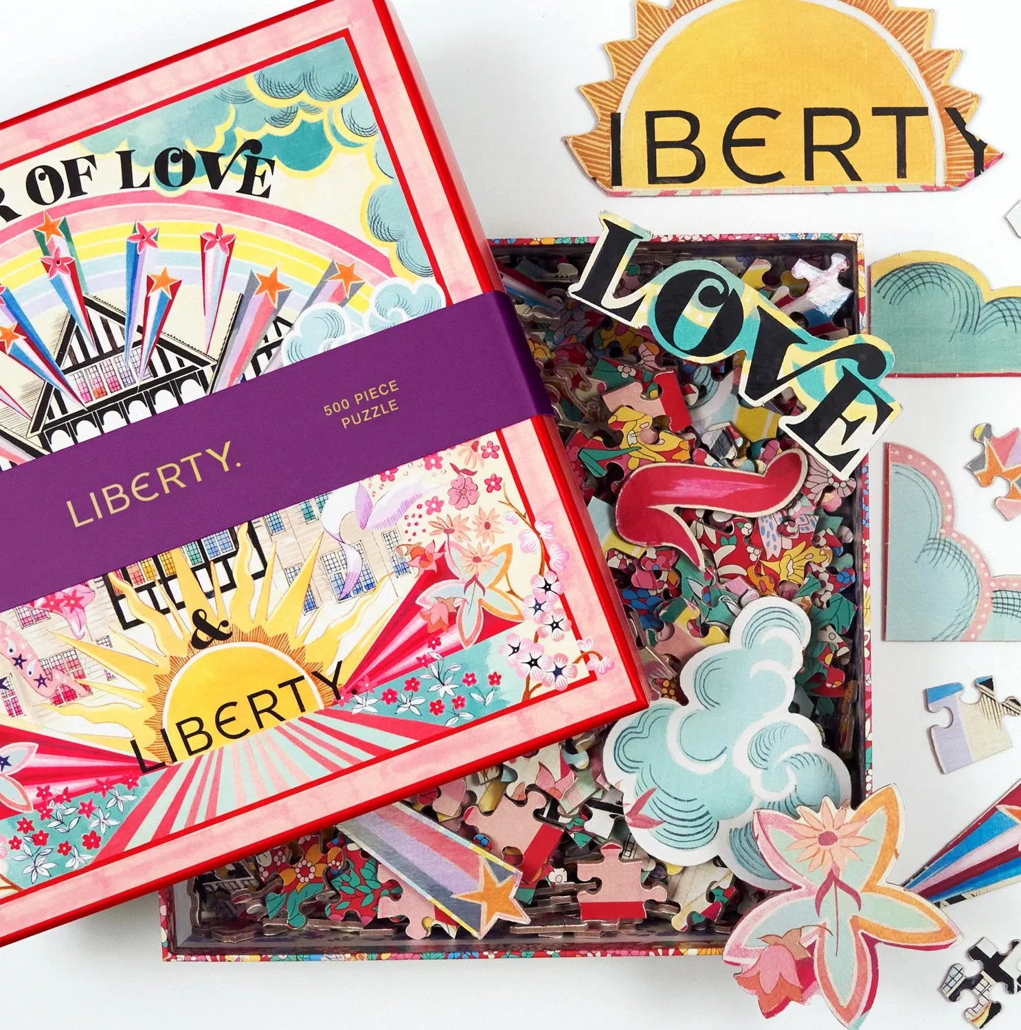 Galison Liberty Power of Love puslespil 500 brikker dobbeltsidet