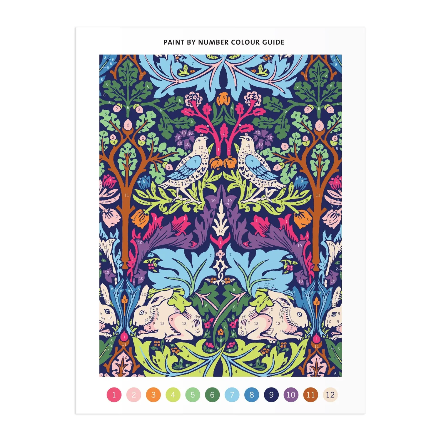 Good Puzzle Co. Brother Rabbit mal efter tal sæt 23x30 cm