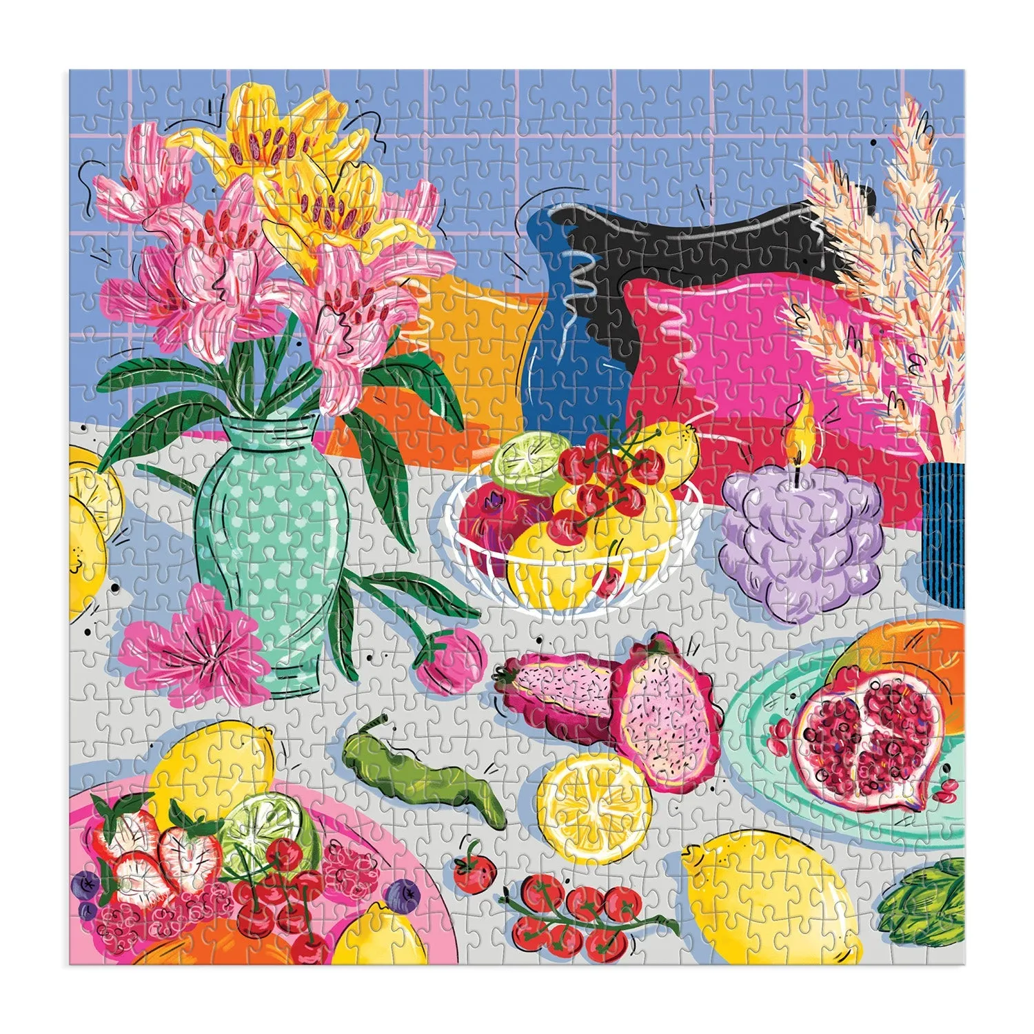 Good Puzzle Co. At the Table puslespil 500 brikker frugt blomster