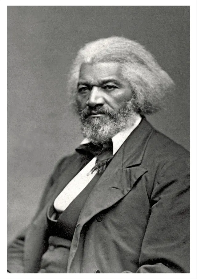 Pomegranate Frederick Douglass postkort enkelt historie