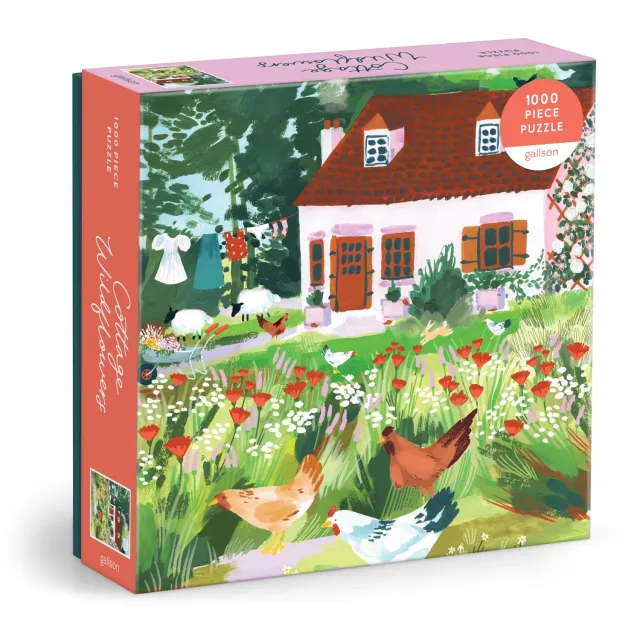 Galison Joanna Clay Cottage Wildflowers puslespil 1000 brikker