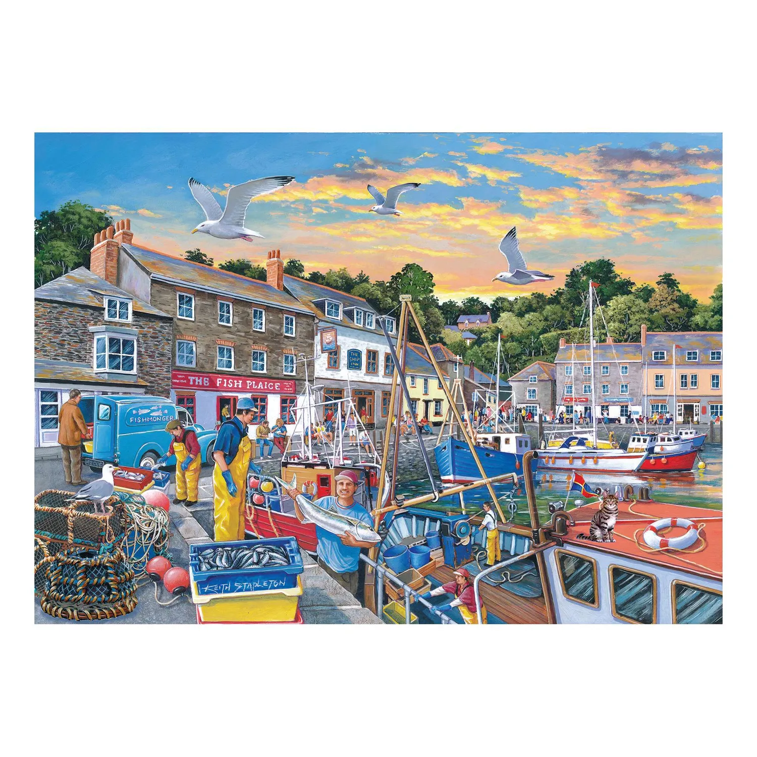 House of Puzzle No.26 Catch of the Day puslespil BIG 500 strand