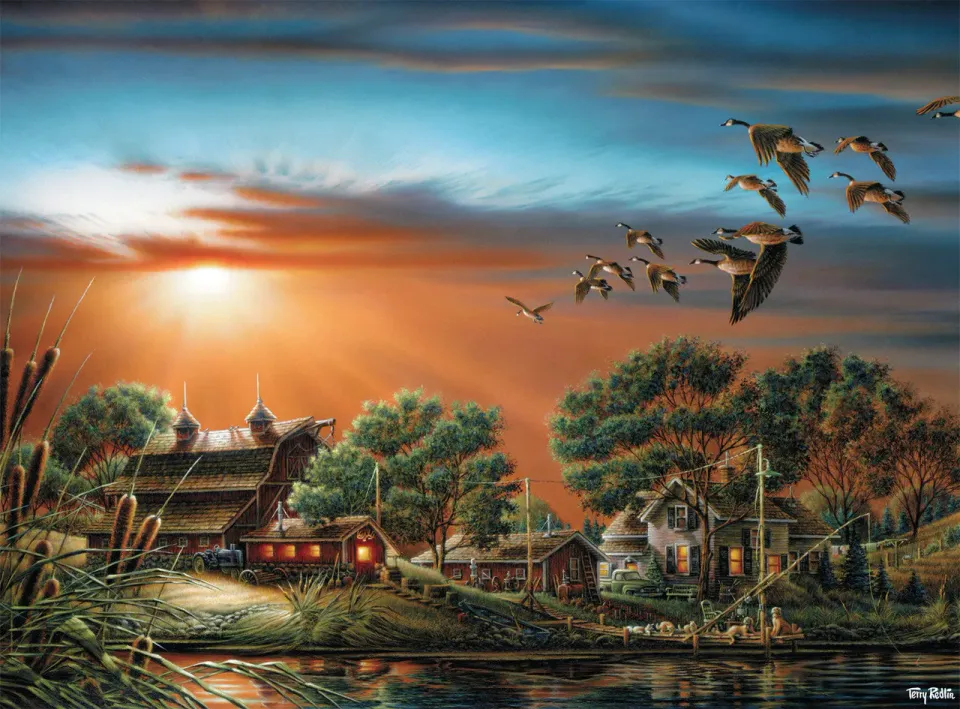 Buffalo Games Terry Redlin Lazy Afternoon puslespil 1000 brikker