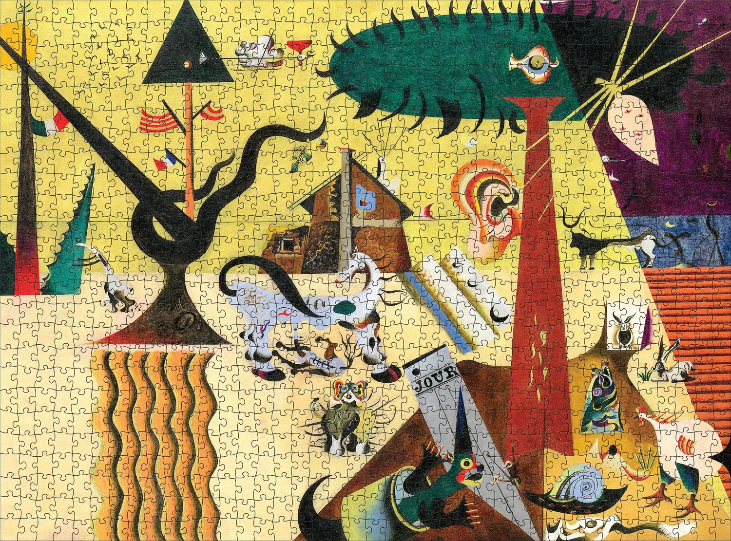 Pomegranate Miró The Tilled Field puslespil 1000 brikker kunst