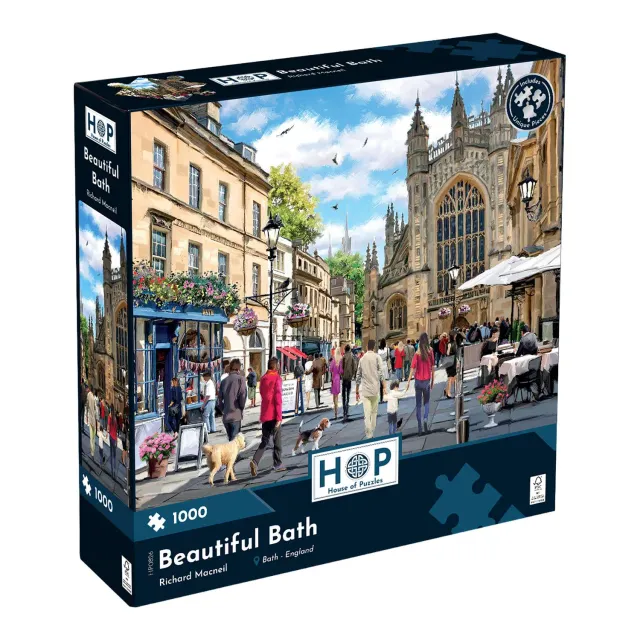 House of Puzzles Beautiful Bath puslespil 1000 brikker bymotiv