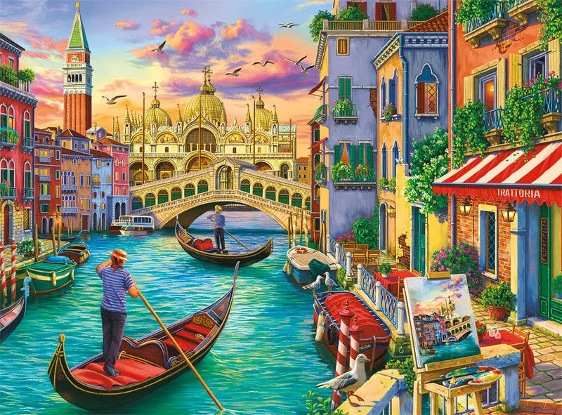 Buffalo Games Night & Day Sights of Venice puslespil 1000 brikker Venedig