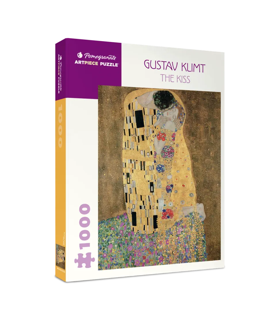 Pomegranate Klimt The Kiss puslespil 1000 brikker guldmotiv