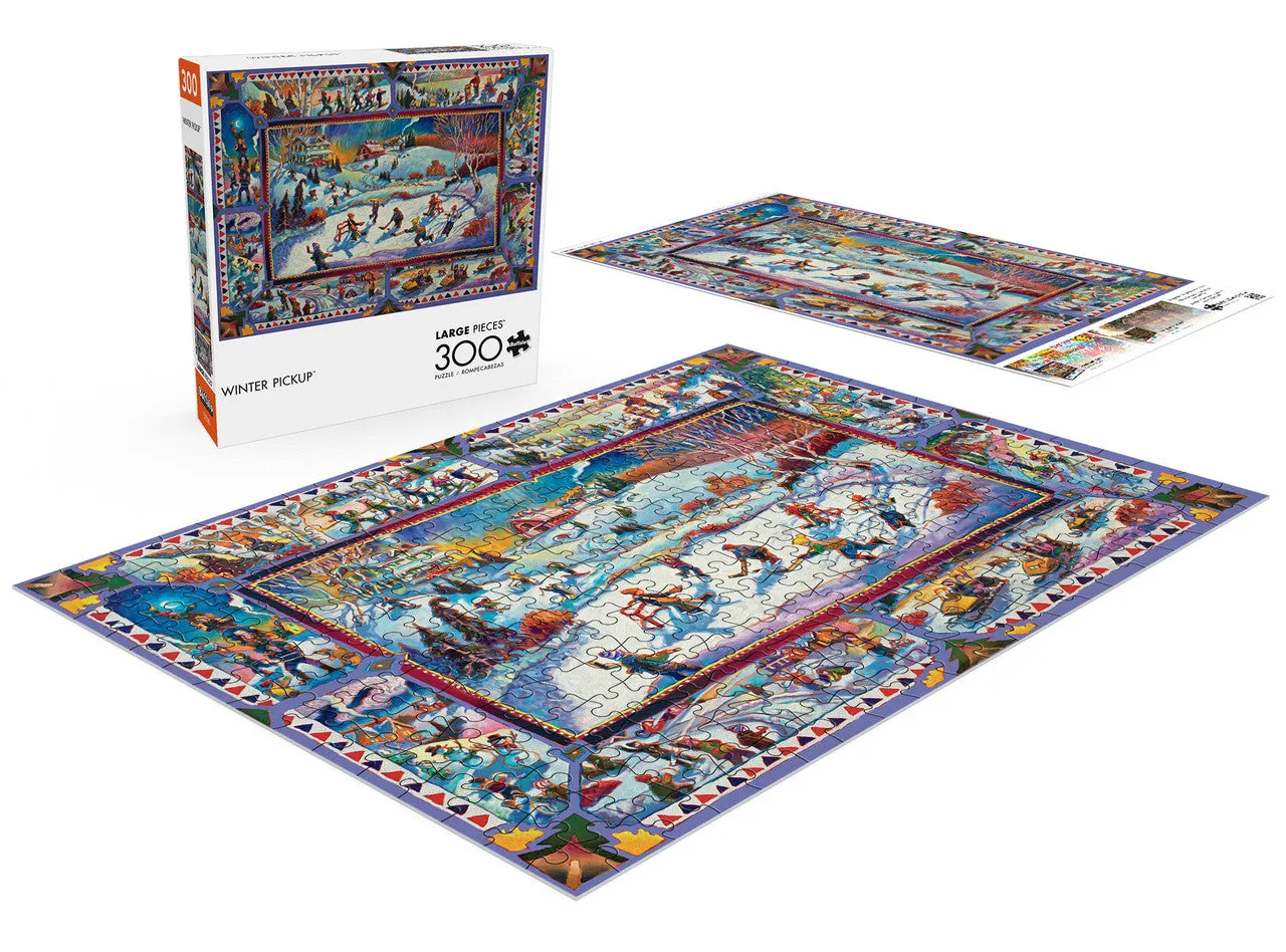 Buffalo Games Winter Pickup puslespil 300 store brikker