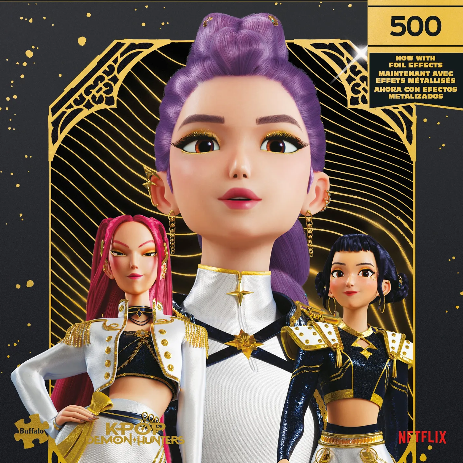 Buffalo Games Gold Golden Huntrix puslespil 500 brikker KPop