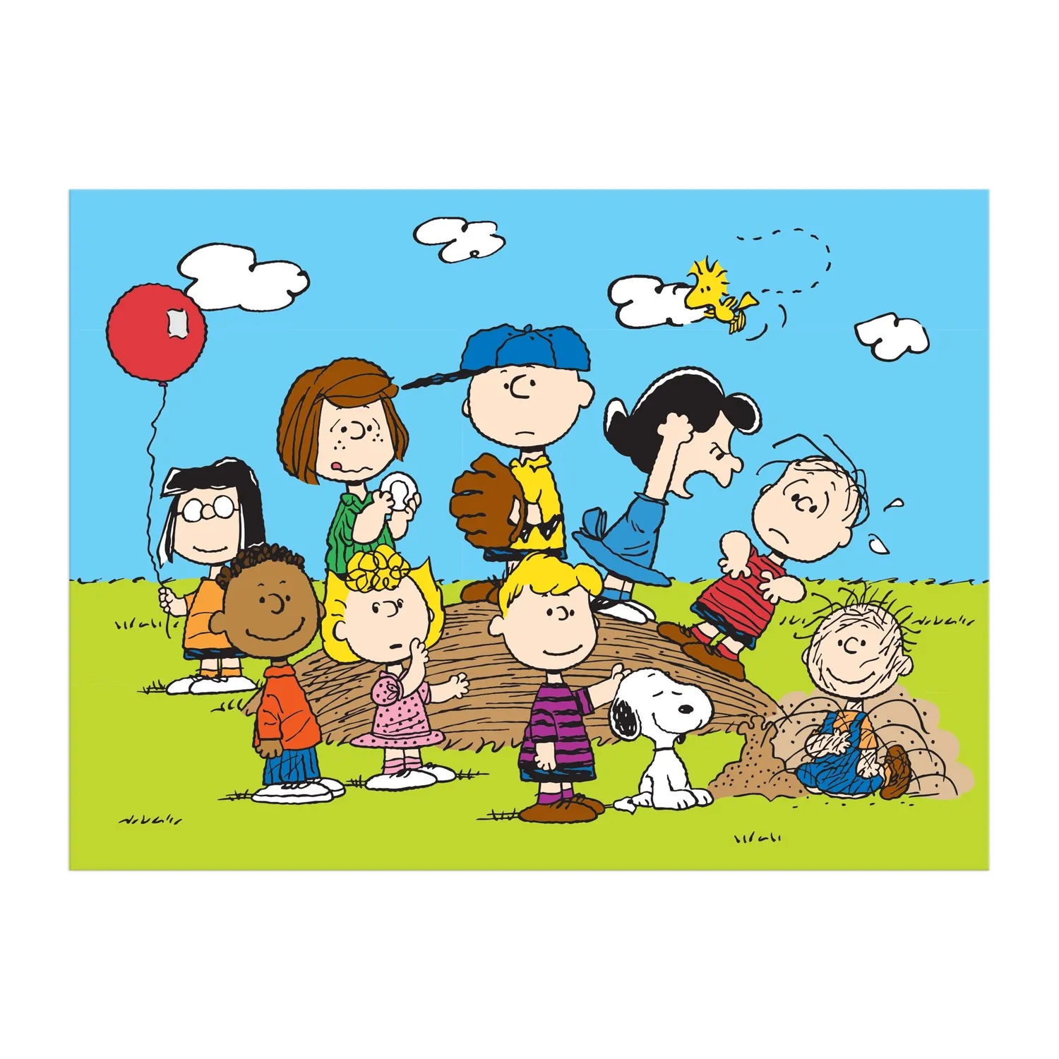 Good Puzzle Co. Galison Peanuts Baseball puslespil 1000 brikker