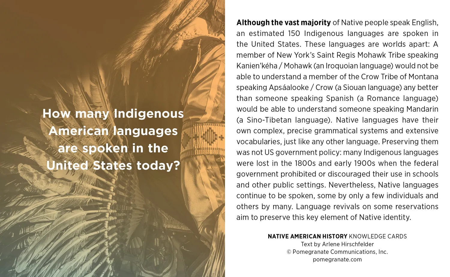 Pomegranate Native American History quizkort 48 stk