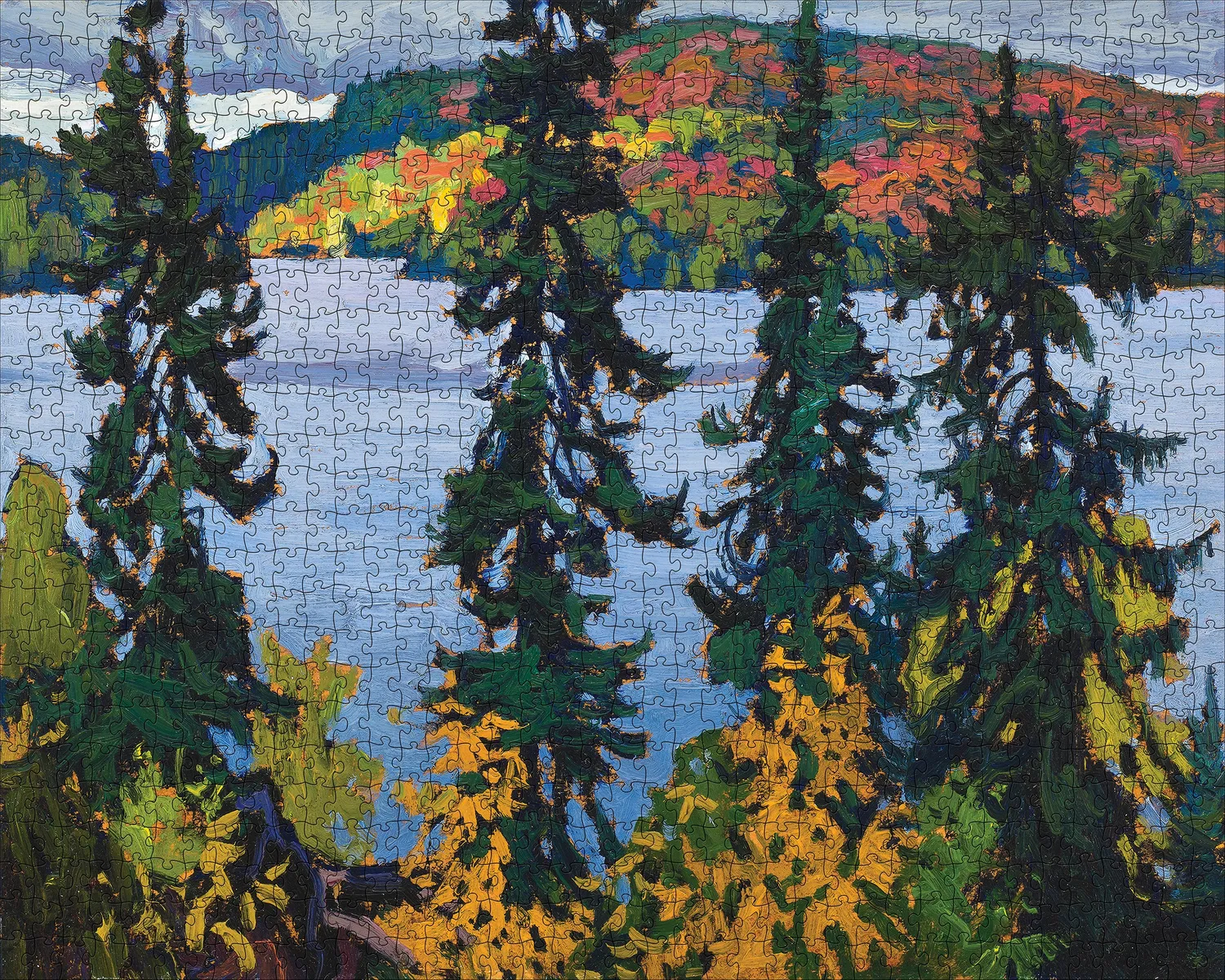 Pomegranate Lawren S. Harris Montreal River puslespil 1000 brikker landskab