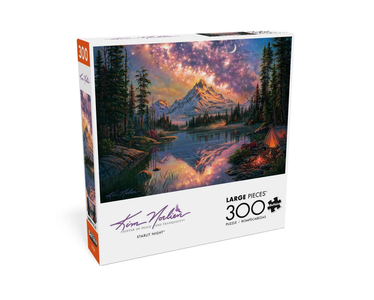 Buffalo Games Starlit Night puslespil 300 store brikker nat