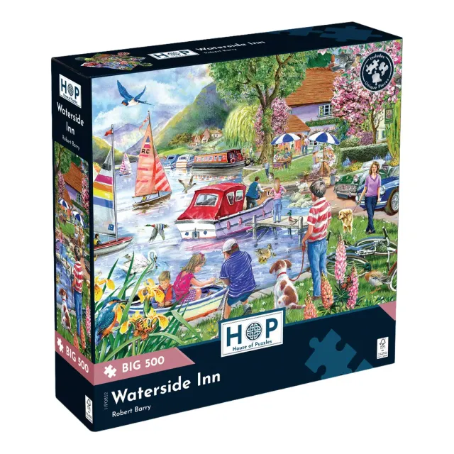 House of Puzzles BIG 500 Waterside Inn puslespil 500 bådehavn