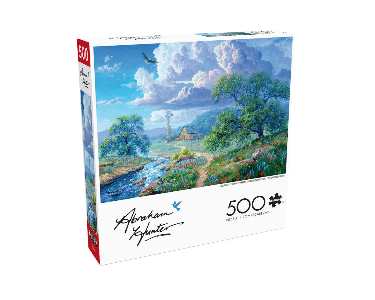 Buffalo Games Abraham Hunter Hill Country Summer puslespil 500 brikker