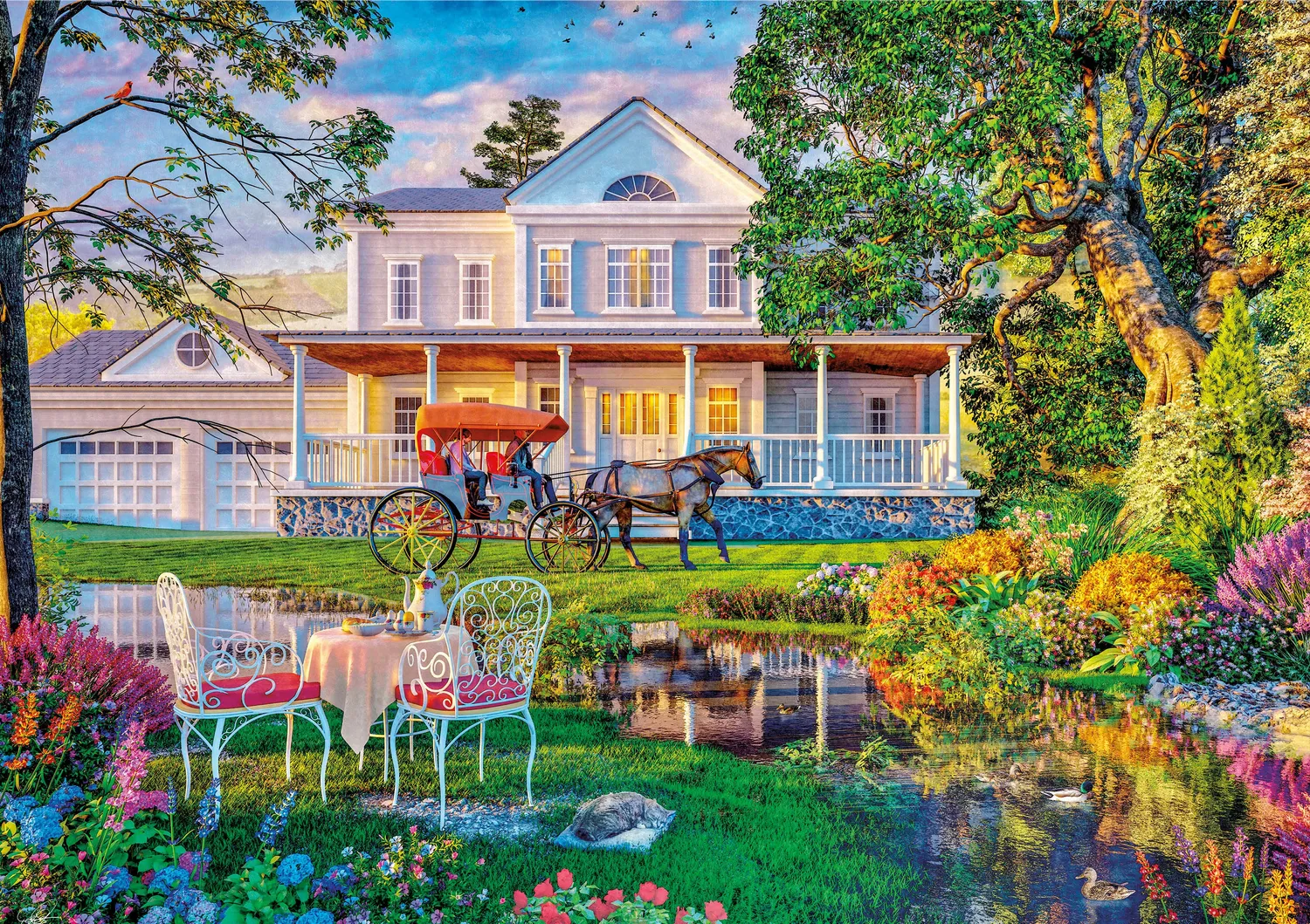 Buffalo Games Country Life Country Estate puslespil 500 brikker