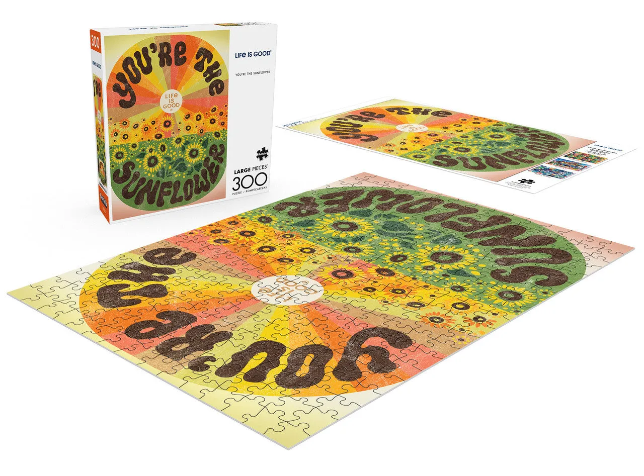 Buffalo Games Life is Good Youre the Sunflower puslespil 300 solsikke