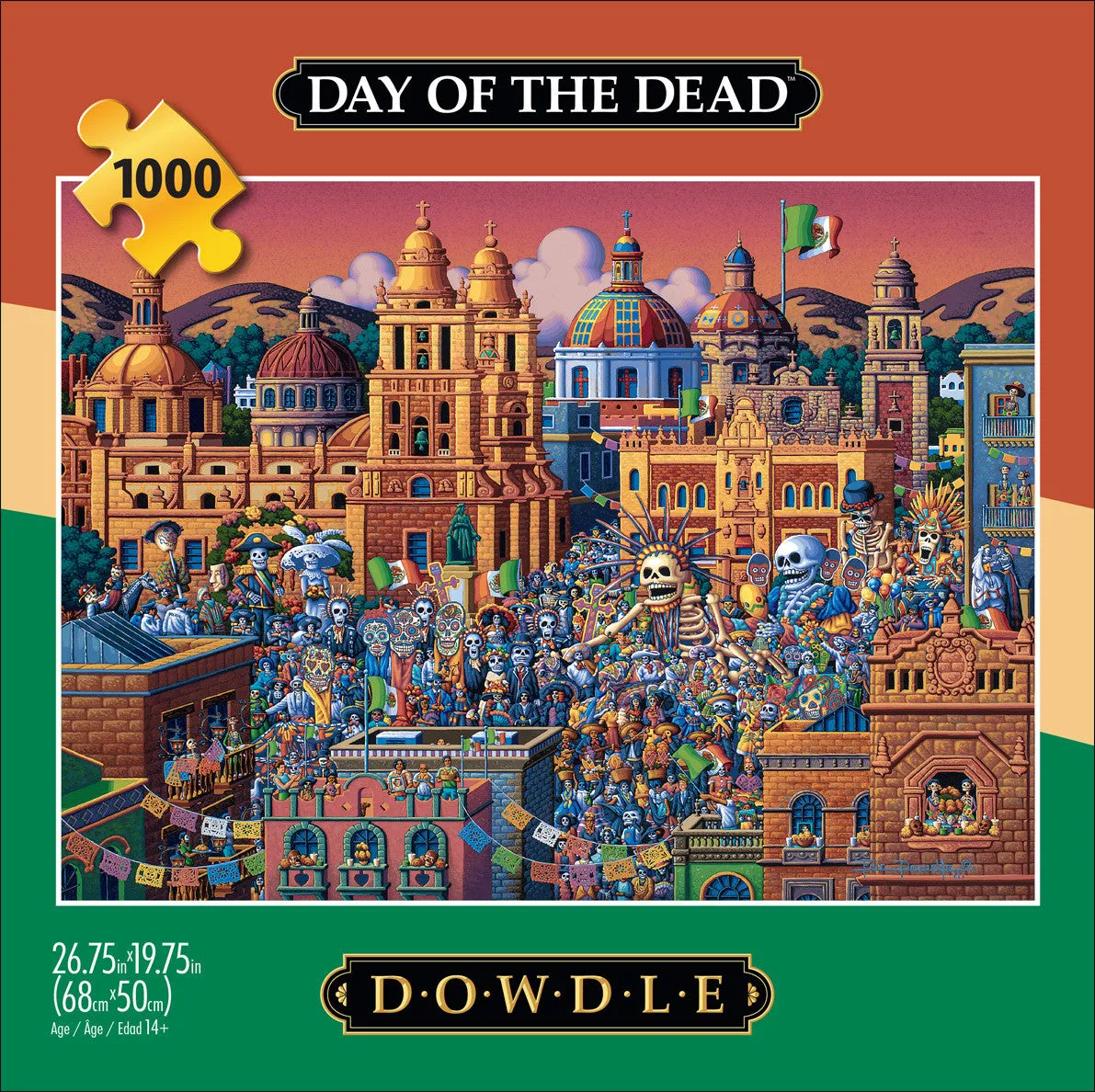 Buffalo Games Eric Dowdle Day of the Dead puslespil 1000 brikker