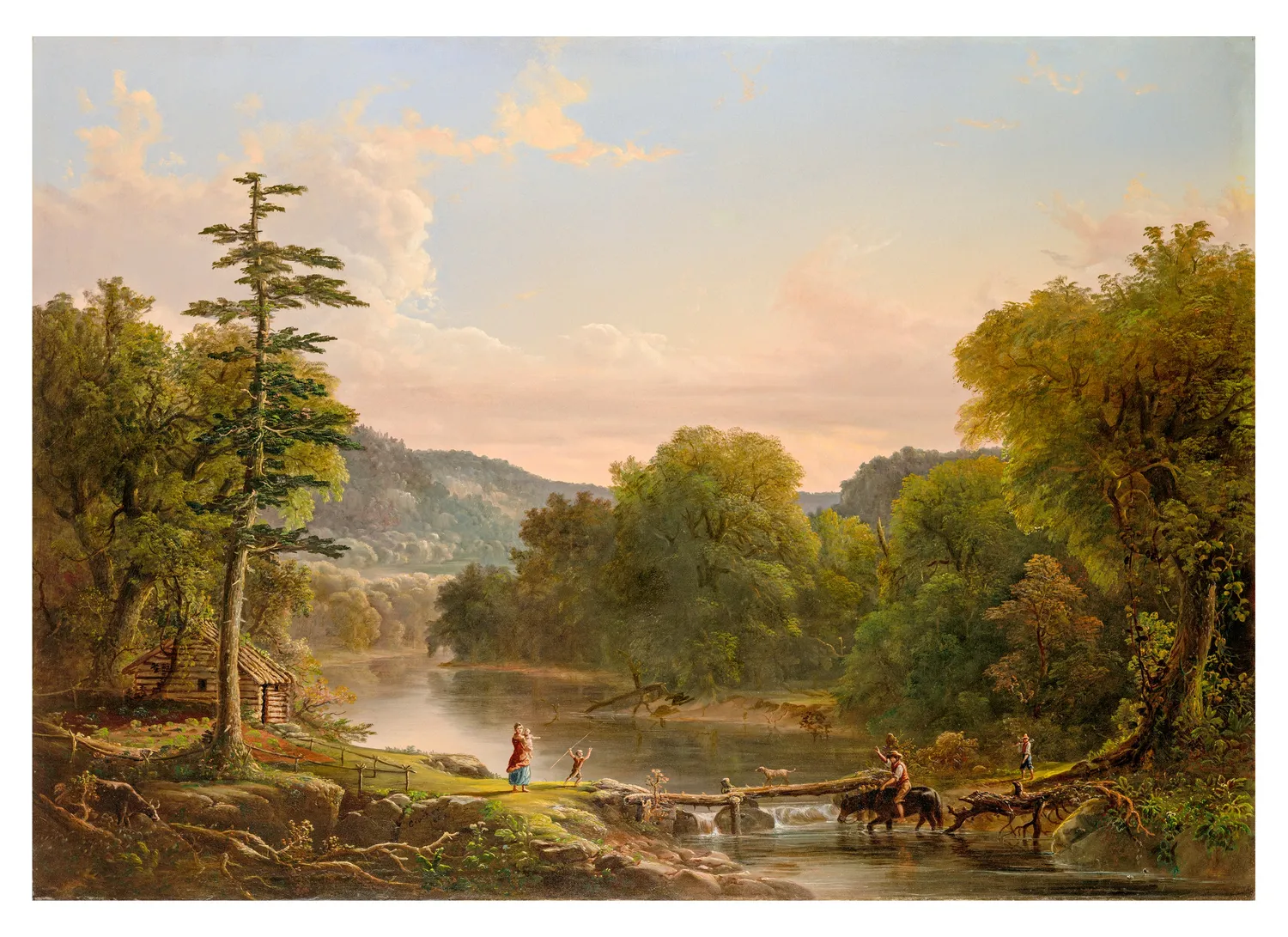 Pomegranate Hudson River School postkortbog 30 stk