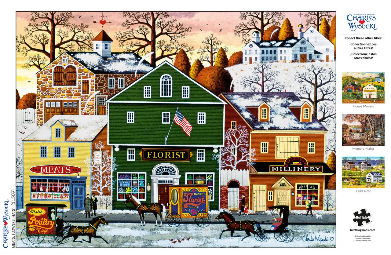 Buffalo Wysocki Meats Flowers Hats puslespil 1000 vinter
