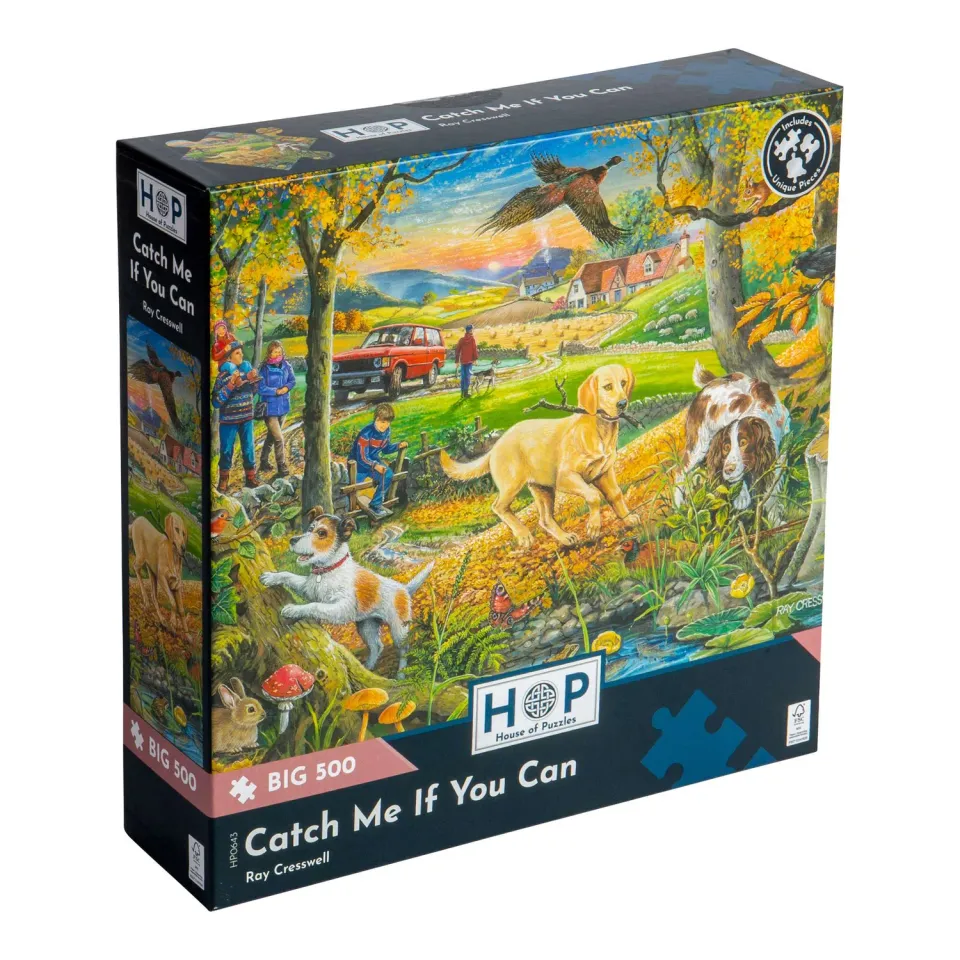 House of Puzzles BIG Catch Me If You Can puslespil 500 brikker dyr