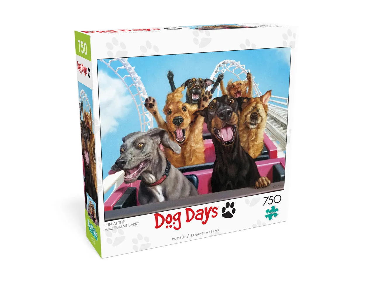 Buffalo Games Dog Days Amusement Bark puslespil 750 hunde