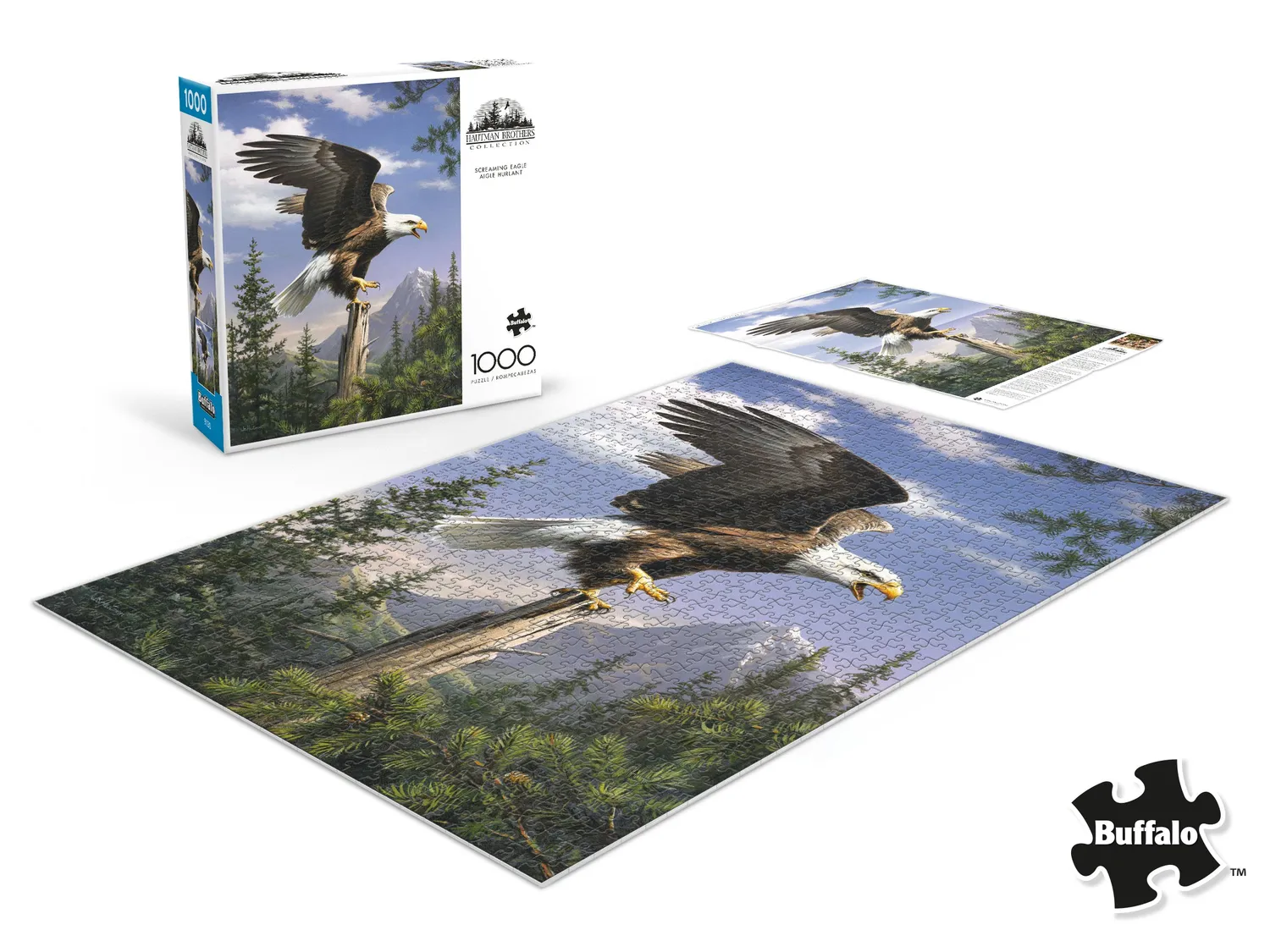 Buffalo Games Hautman Screaming Eagle puslespil 1000 brikker