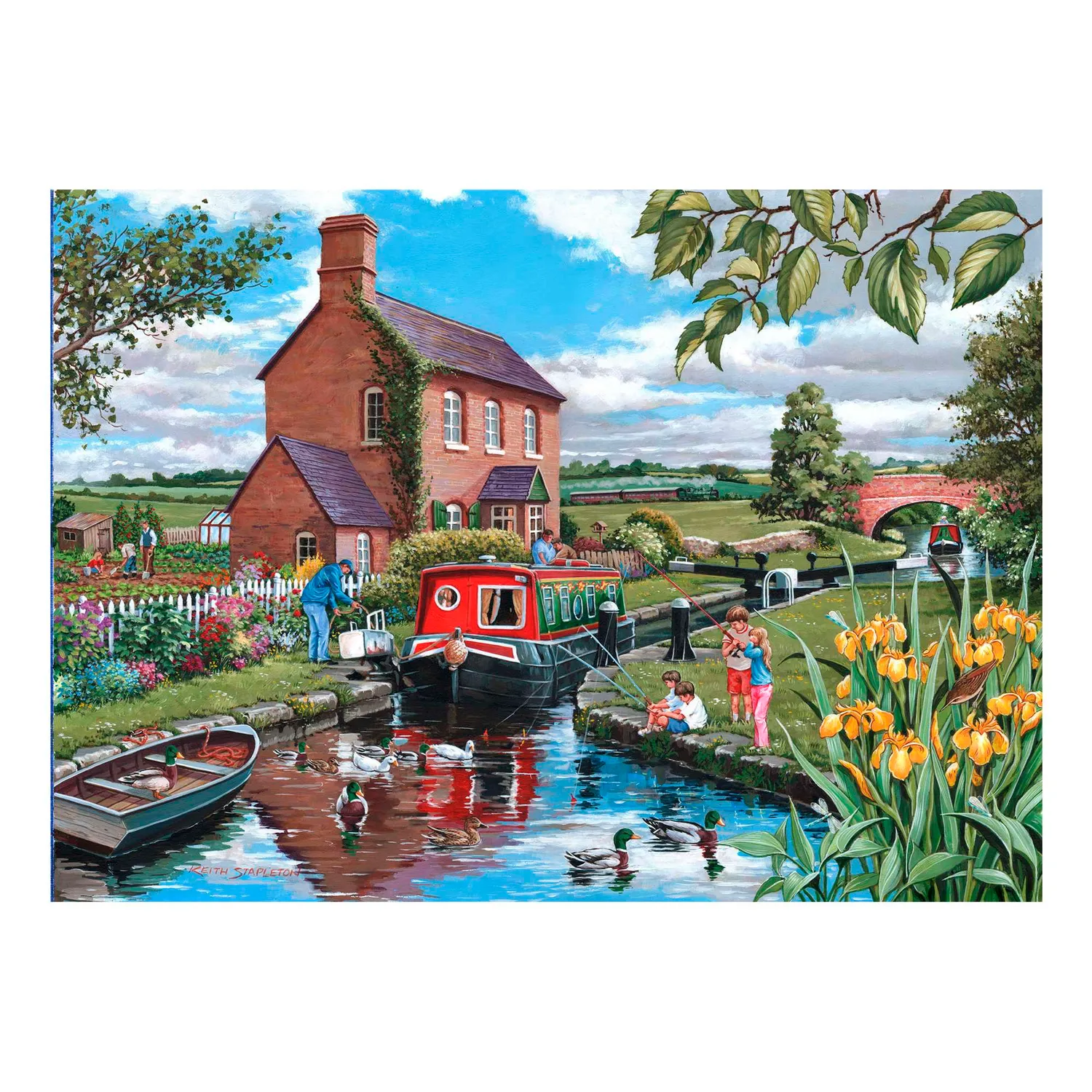 House of Puzzles Keeper's Cottage puslespil 150 brikker tube kanal