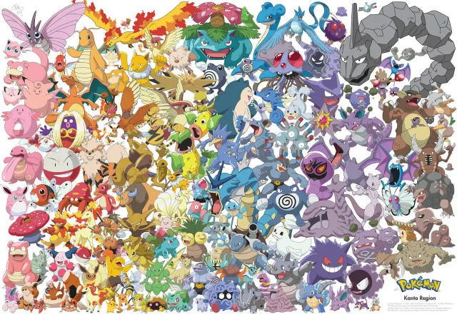 Buffalo Games Pokemon Kanto 151 puslespil 1500 brikker