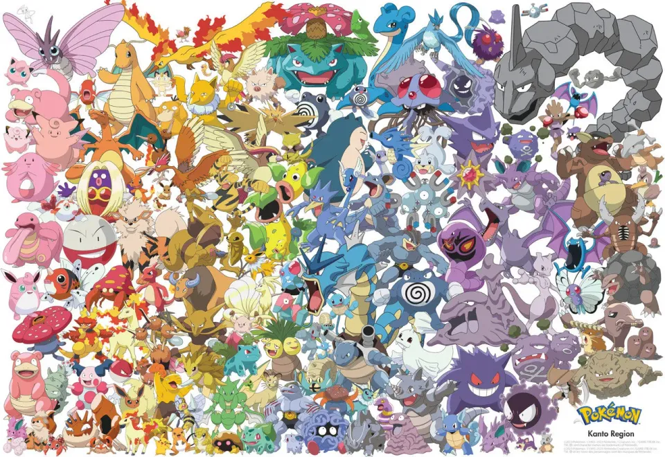 Buffalo Games Pokemon Kanto 151 puslespil 1500 brikker
