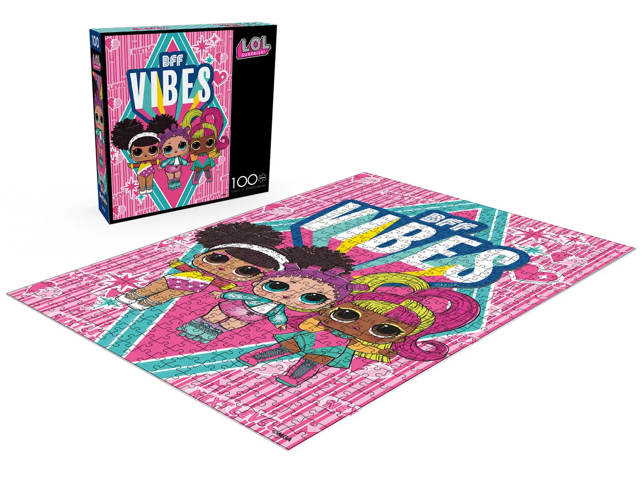 Buffalo Games L.O.L. Surprise BFF Vibes puslespil 100 brikker børn