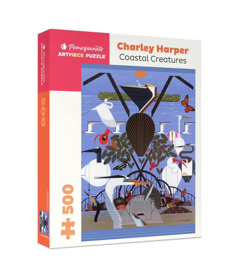 Pomegranate Charley Harper Coastal Creatures puslespil 500 brikker