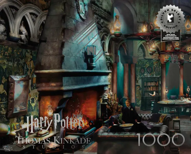Buffalo Games Silver Select Slytherin puslespil 1000 brikker gaveæske