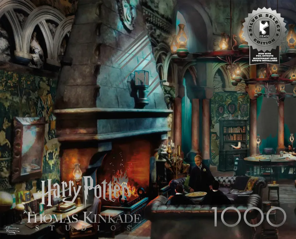 Buffalo Games Silver Select Slytherin puslespil 1000 brikker gaveæske
