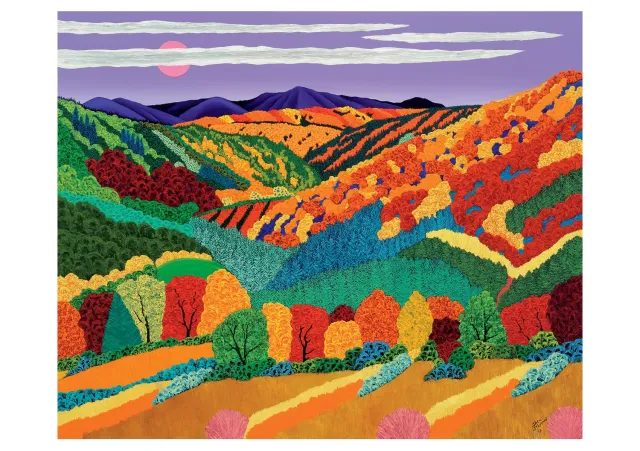 Jack Stuppin Catskill Moon fødselsdagskort landskab