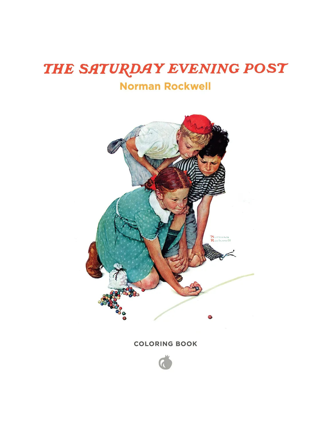 Pomegranate Norman Rockwell malebog amerikanske motiver