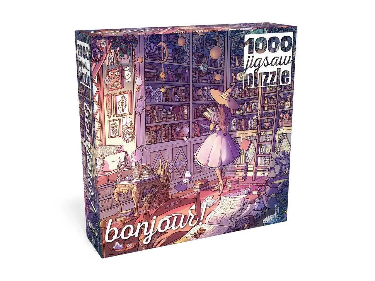 Buffalo Games Bonjour Witch's Library puslespil 1000 brikker heks