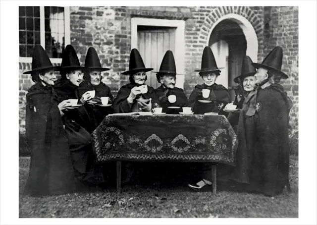 Pomegranate Witches Coven postkort humor enkelt