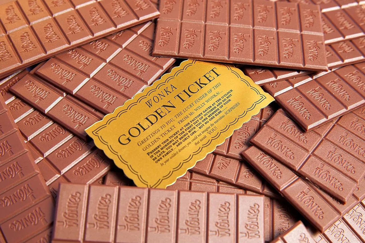 Buffalo Games Golden Ticket brætspil Willy Wonka dansk