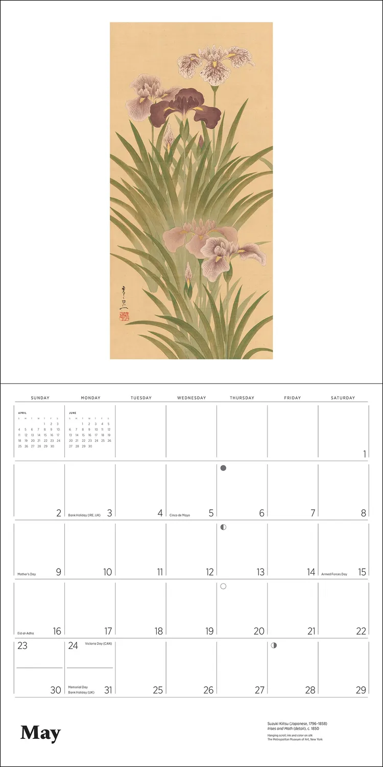 Pomegranate Dreams of Edo vægkalender 2027 japansk kunst