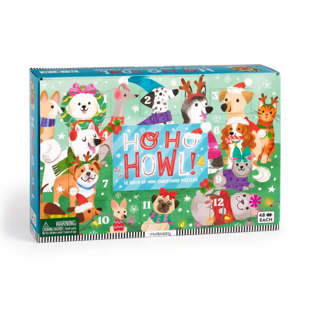 Good Puzzle Co. Ho Ho Howl julekalender puslespil 12x48